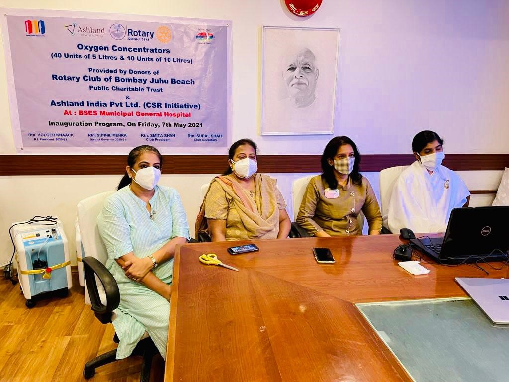 Ashland India donates 25 oxygen concentrators to BSES MG Hospital