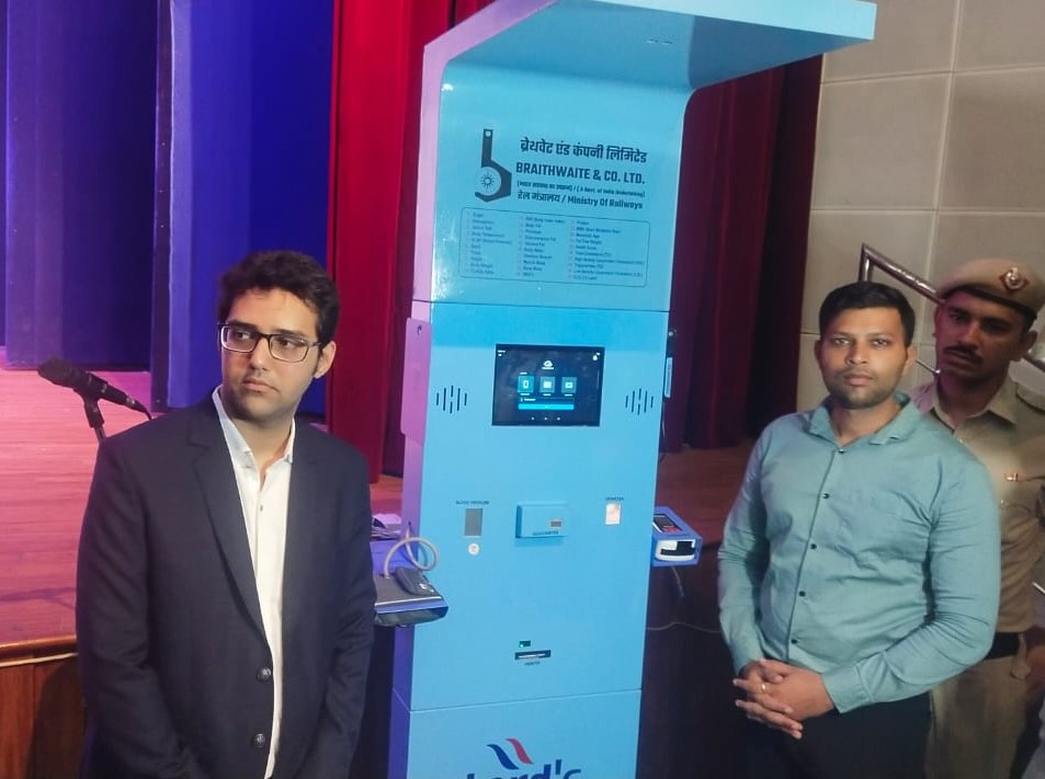 Lord’s Mark Industries launches Lords Sehat health ATM at Ambala Police Headquarters