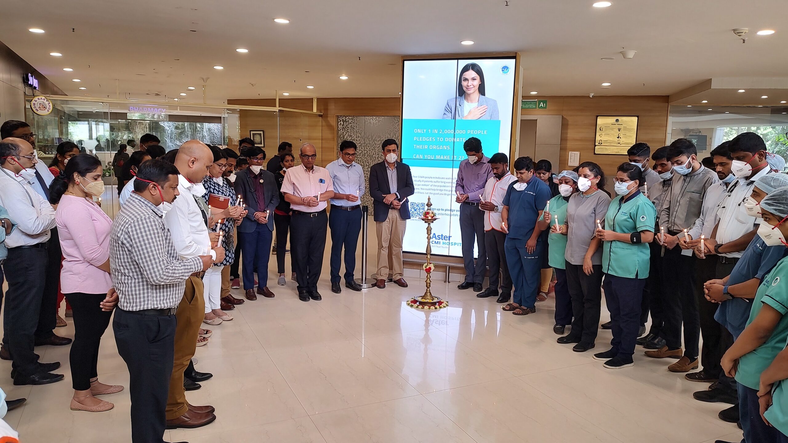 World Organ Donation Day 2022: Aster CMI Hospital pays tribute to organ donors, the selfless unsung heroes.