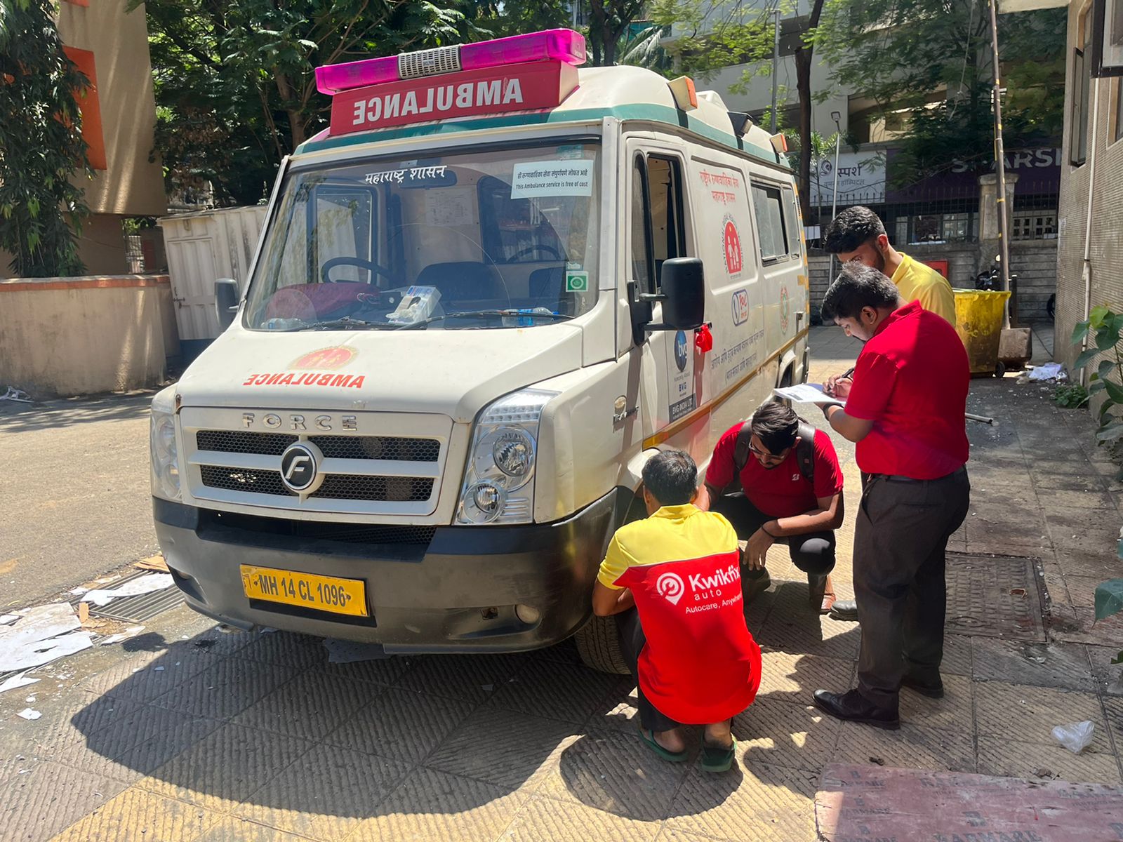 61% of Mumbai Ambulance Tyres Unfit for Road Travel, Reveals KwikFix Auto’s Ambulance Health Check Survey